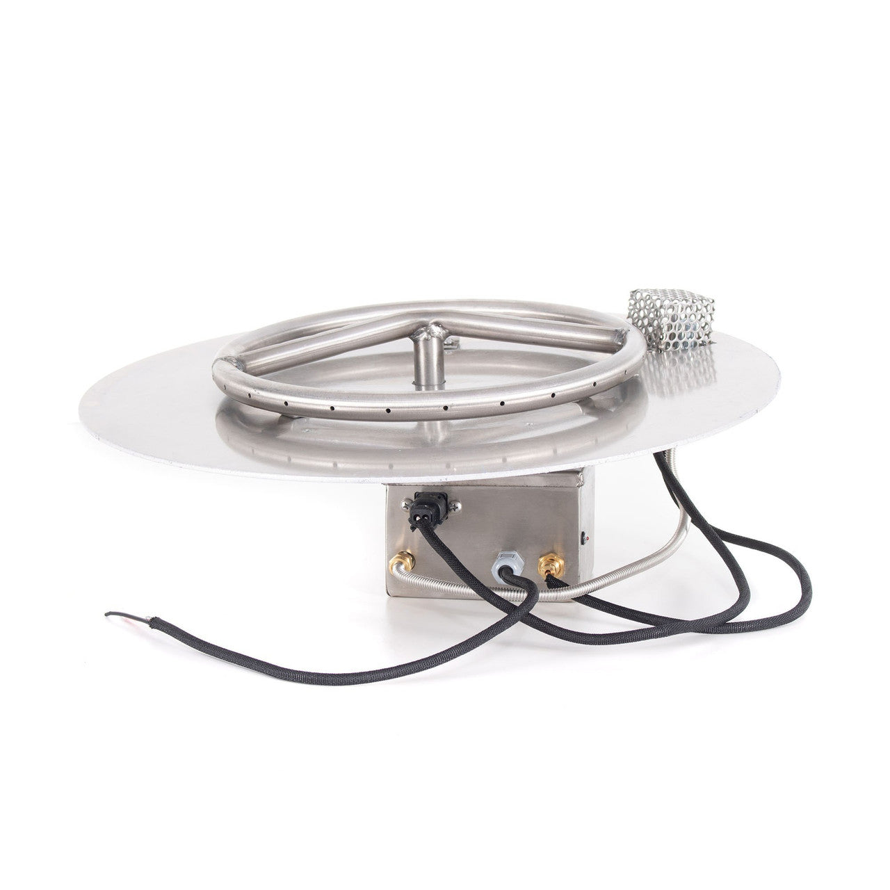 The Outdoor Plus Round Flat Pan with Stainless Steel Round Burner