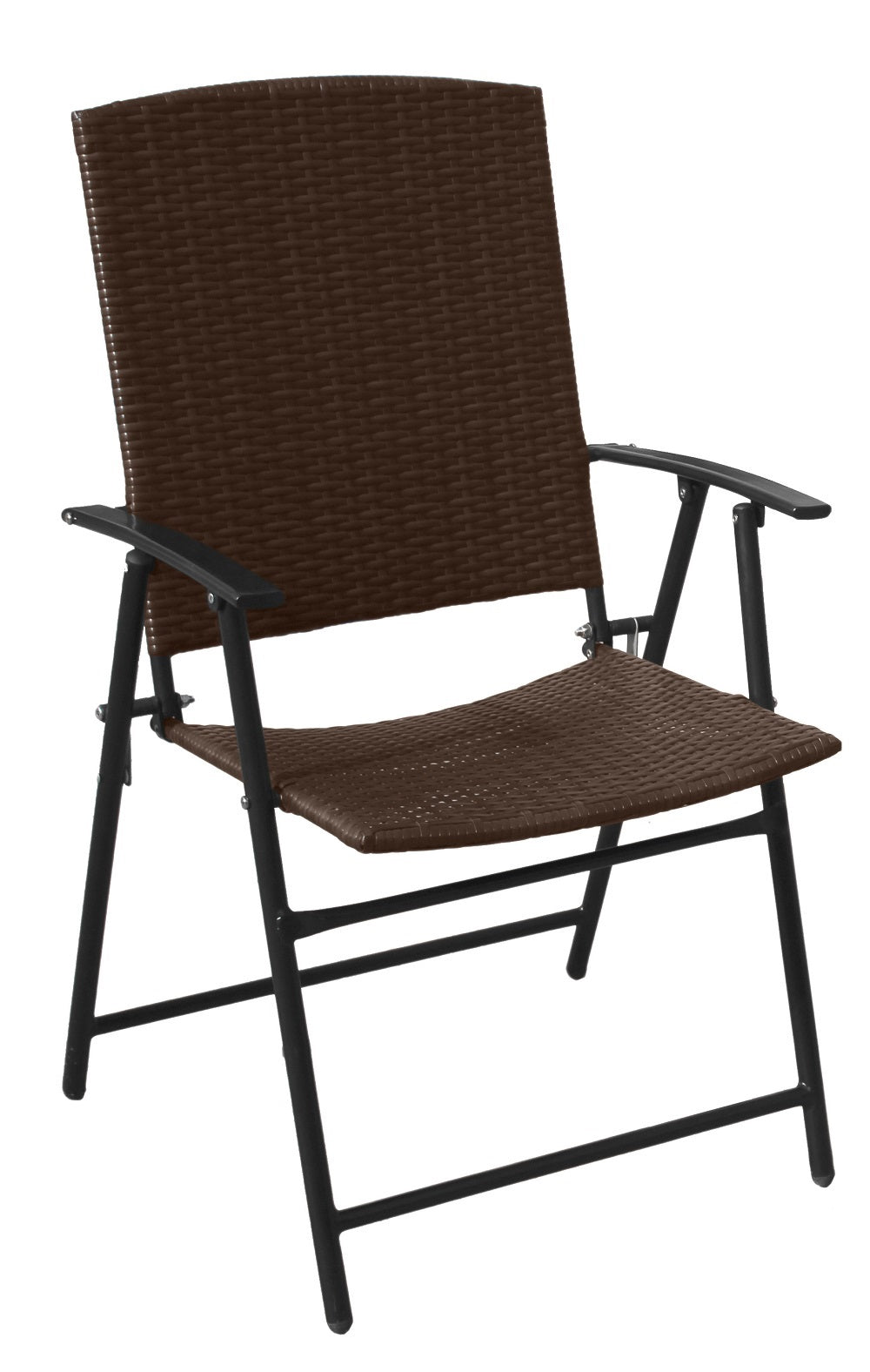 Hiland Dark Brown Wicker Patio Set