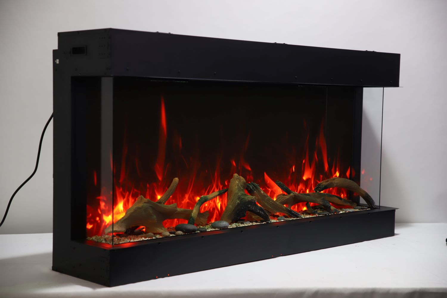 Amantii 60" Tru-View XL XT Three Sided Electric Fireplace -60-TRV-XT-XL- Left View