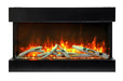 Amantii Tru-View 30" Three Sided Slim Glass Electric Fireplace -30-TRV-slim- Main View