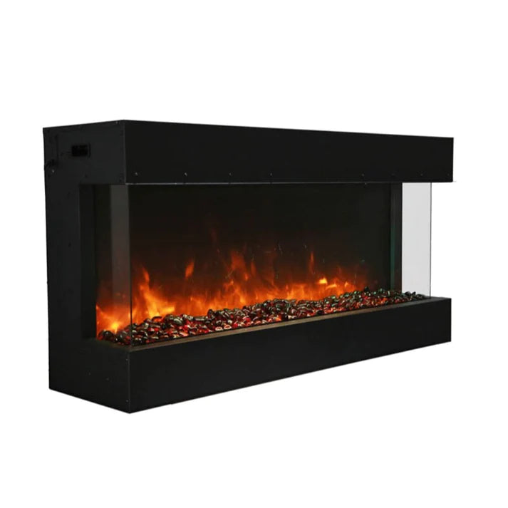 Amantii Tru-View XL Deep 40" Built-In Three Sided Electric Fireplace -40-TRU-VIEW-XL-DEEP- Left View