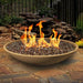 American Fyre Designs Marseille 48" Round Concrete Gas Fire Bowl - Lifestyle Patio