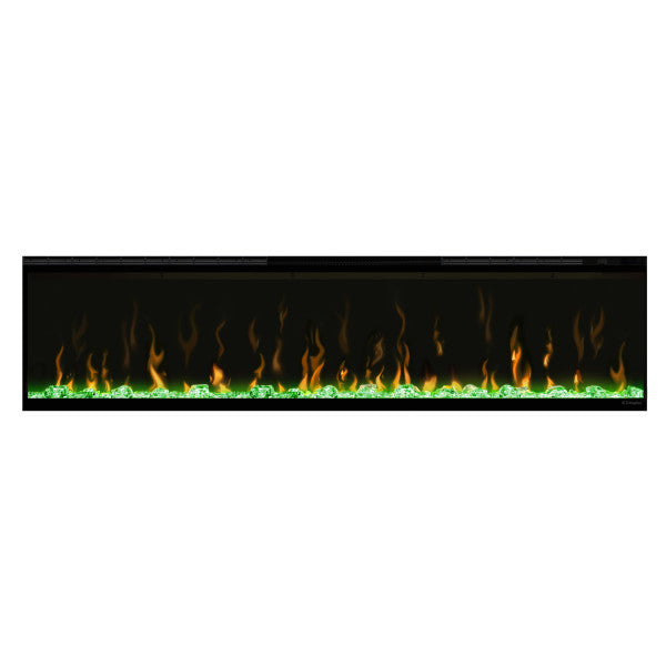 Dimplex 60" IgniteXL Linear Electric Fireplace - X-XLF60 - Front View With Green Reflected Light