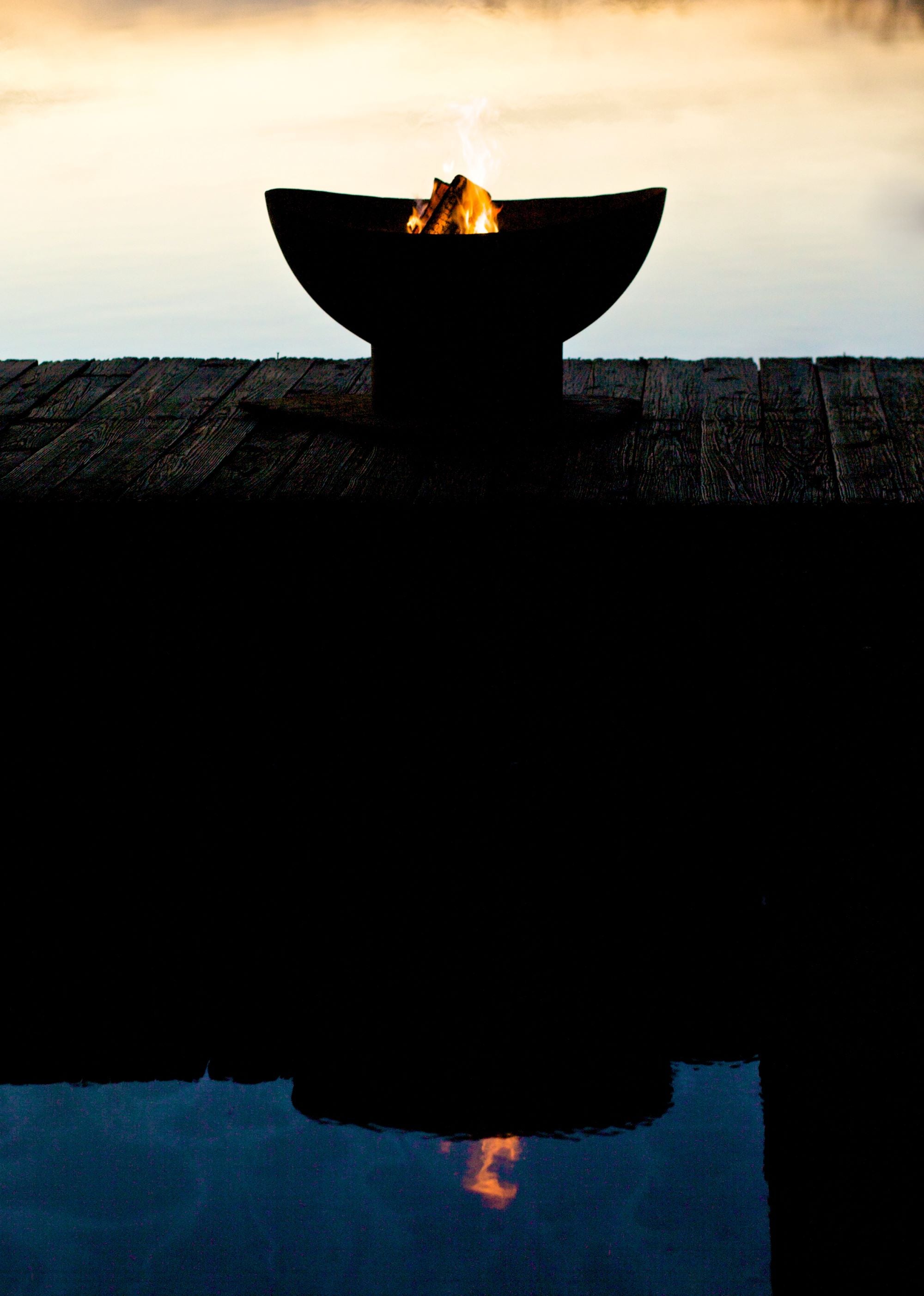 Fire Pit Art Scallop/Tidal Fire Pit