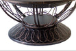 Hiland 30" Wood Burning Firepit with Scroll Design-FT-022- Close Up Detail