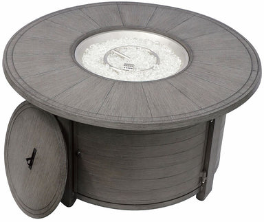 Hiland Round Fire Pit - Brushed Wood - FS-2017-FPT- Main View