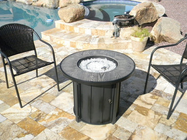 Hiland Wood Look Tile Top Fire Pit-AFP-FWT- Lifestyle Patio