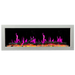 Litedeer Gloria II 58 Seamless Push-in Electric Fireplace_White_-ZEF58VW-Magenta Flame