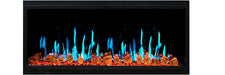 LitedeerLatitude45UltraSlimBuilt-inElectricFireplace_ReflectiveFireGlass_LusterCopper_-ZEF45XA-Blue Flames