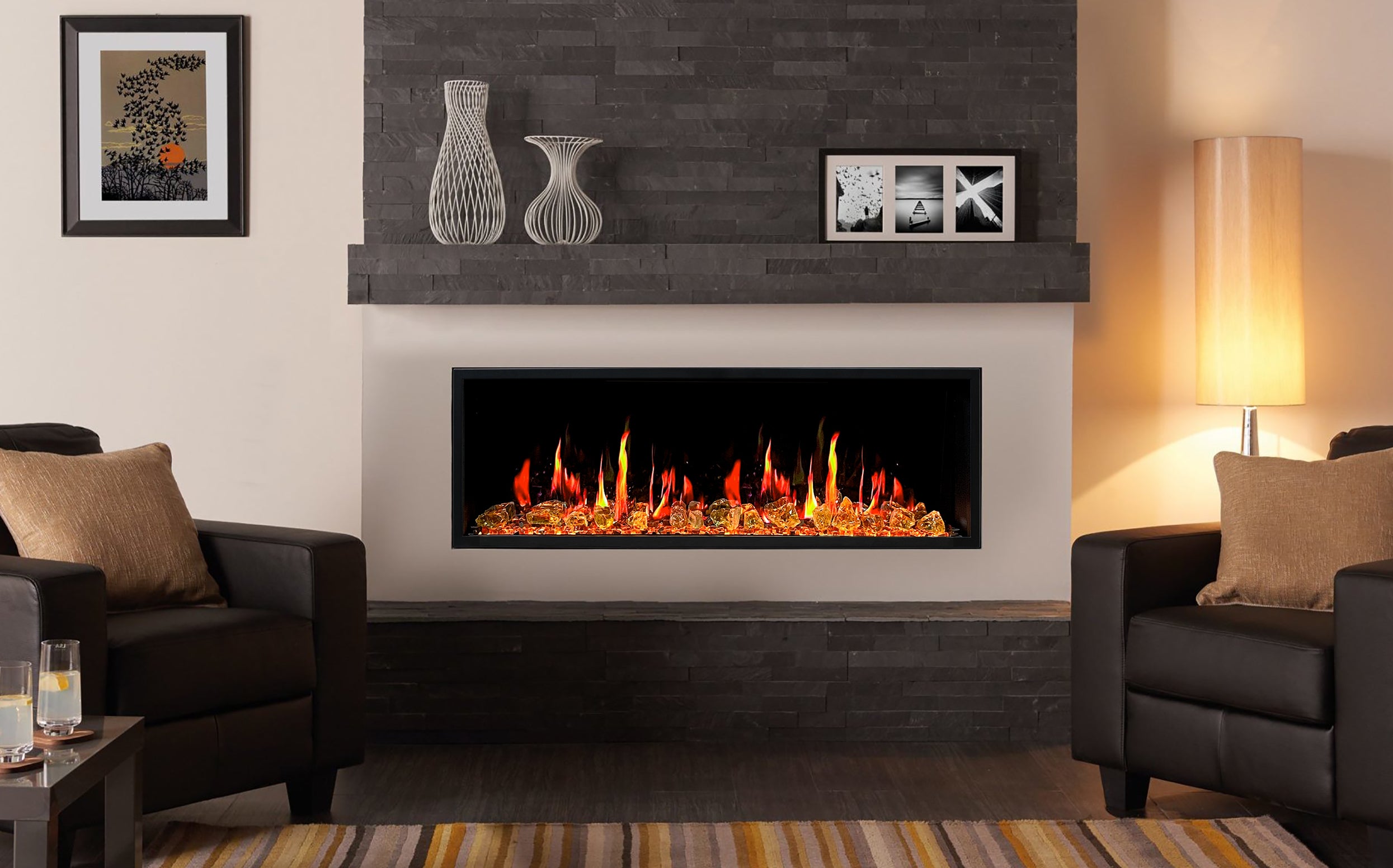 LitedeerLatitude45UltraSlimBuilt-inElectricFireplace_ReflectiveFireGlass_LusterCopper_-ZEF45XA-Lifestyle