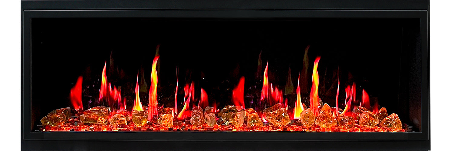 LitedeerLatitude55Built-inLinearElectricFireplace_ReflectiveFireGlass_LusterCopper_-ZEF55VA-Main View