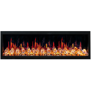 LitedeerLatitude65UltraSlimBuilt-inElectricFireplace_AcrylicCrushedIceRocks-ZEF65XC-Main View