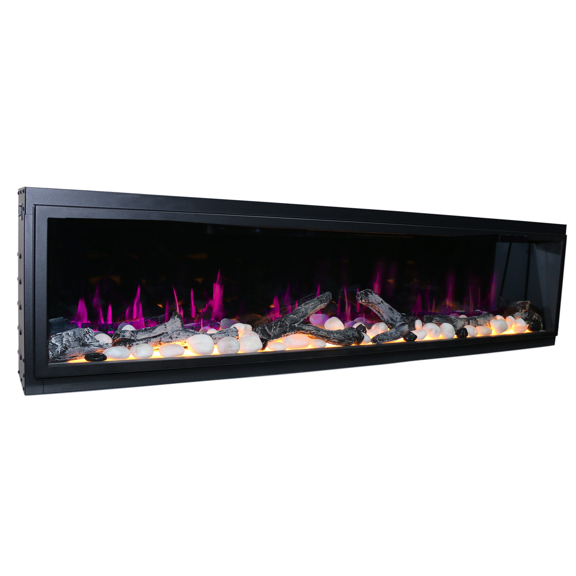 LitedeerLatitude65UltraSlimBuilt-inElectricFireplace_Original_-ZEF65X-Left View Magenta