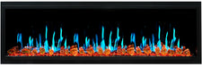 LitedeerLatitude65UltraSlimBuilt-inElectricFireplace_ReflectiveFireGlass_LusterCopper_-ZEF65XA-Blue Flames