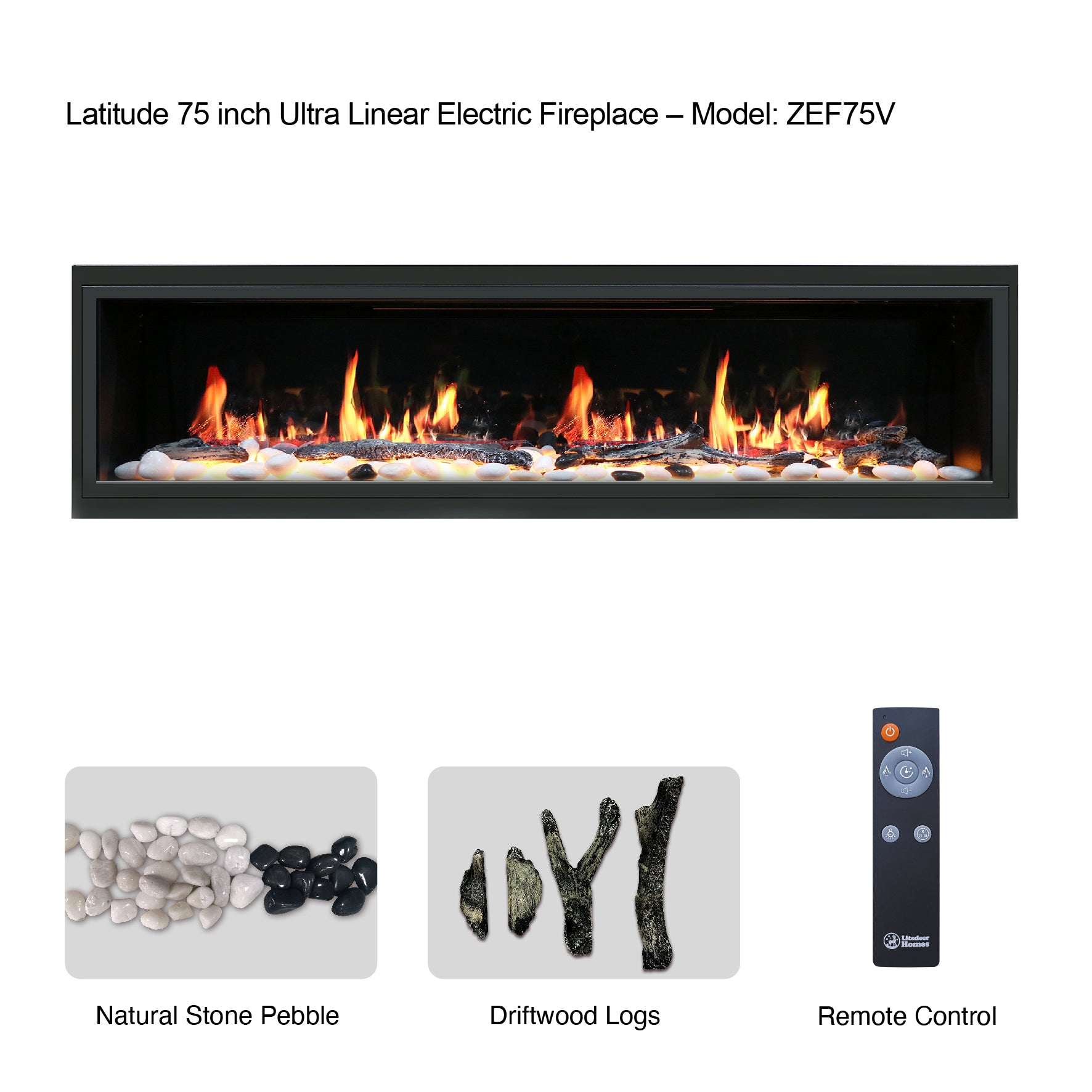 Litedeer Latitude 75 Ultra Slim Built-in Electric Fireplace_Original_-ZEF75V-Accessories