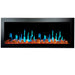 LitedeerLatitude II 48 Seamless Push-in Electric Fireplace_Reflective Fire Glass_Luster Copper_-ZEF48XA-Skyblue