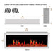 Litedeer Latitude II 58 Seamless Push-in Electric Fireplace_Reflective Fire Glass_Luster Copper_-ZEF58VA-Dimensions