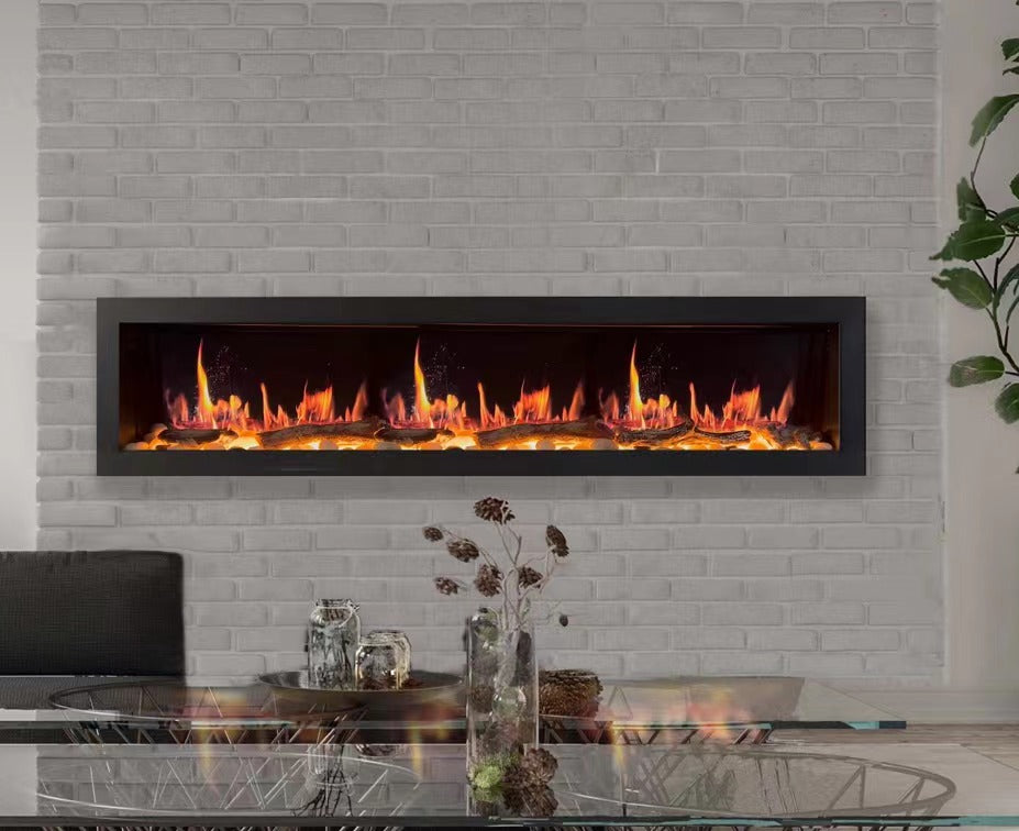 Litedeer Latitude II 78" Seamless Push-in Electric Fireplace (Original)