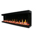 Litedeer Warmcastle 50 inch 3 Side Smart Control Electric Fireplace with Crystal Media-ZEF50T-Sideview