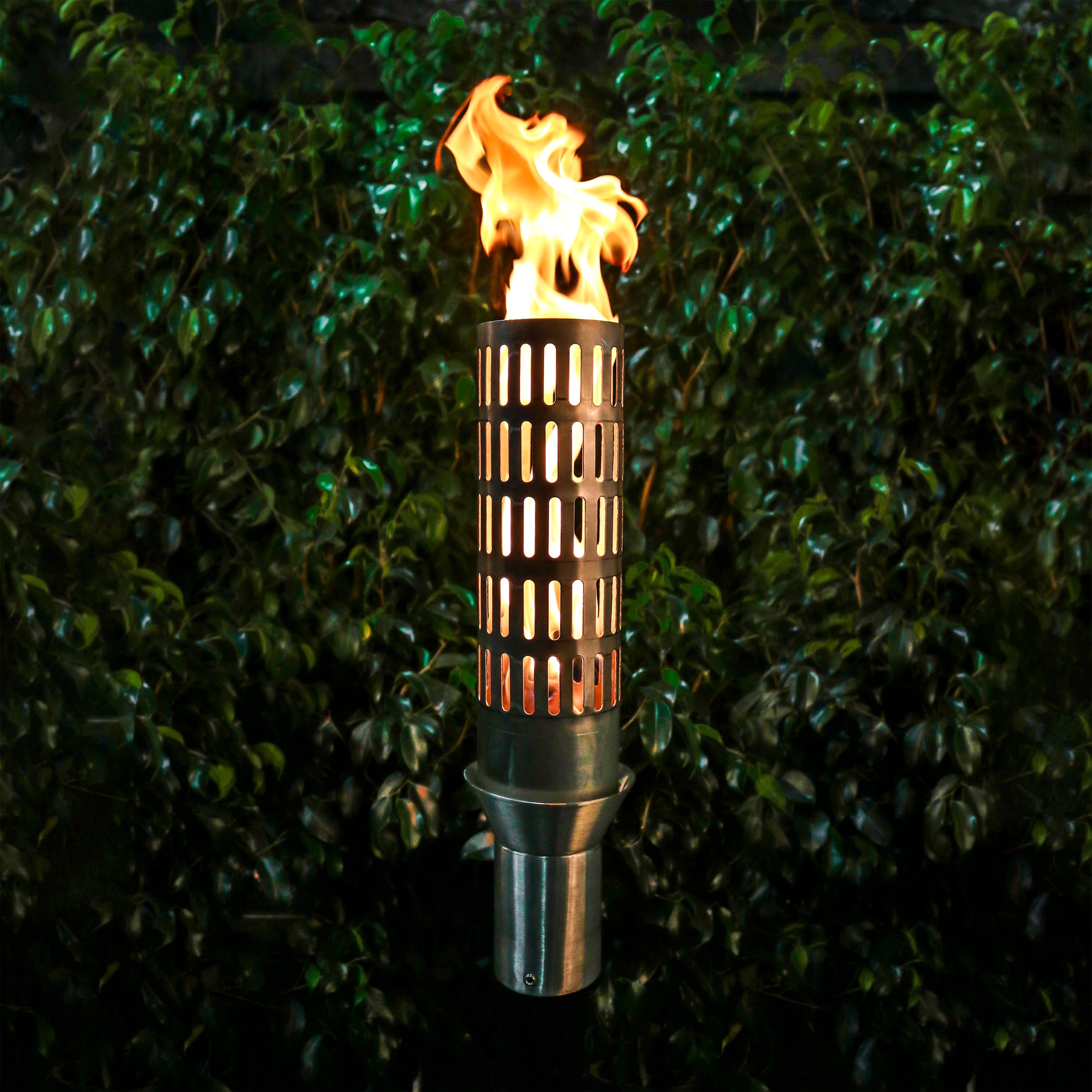 The Outdoor Plus Vent Torch with TOP Base - Stainless Steel- Main View